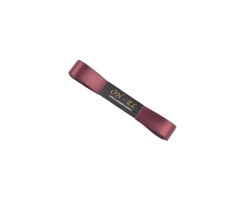 SATEN KURDELE 20 MM - BORDO