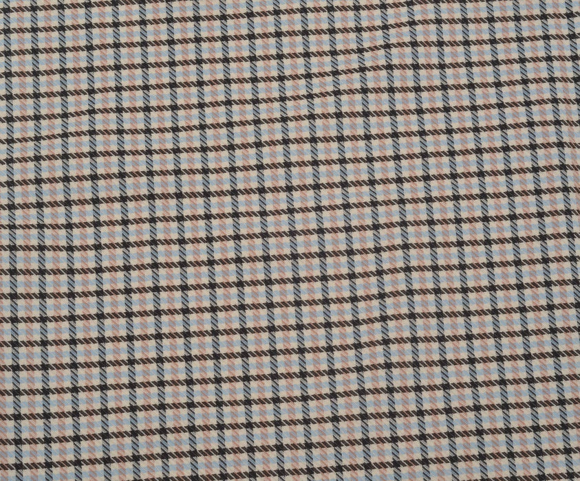 Bİ STREÇ EKOSE DESENLİ KUMAŞ - PUDRA