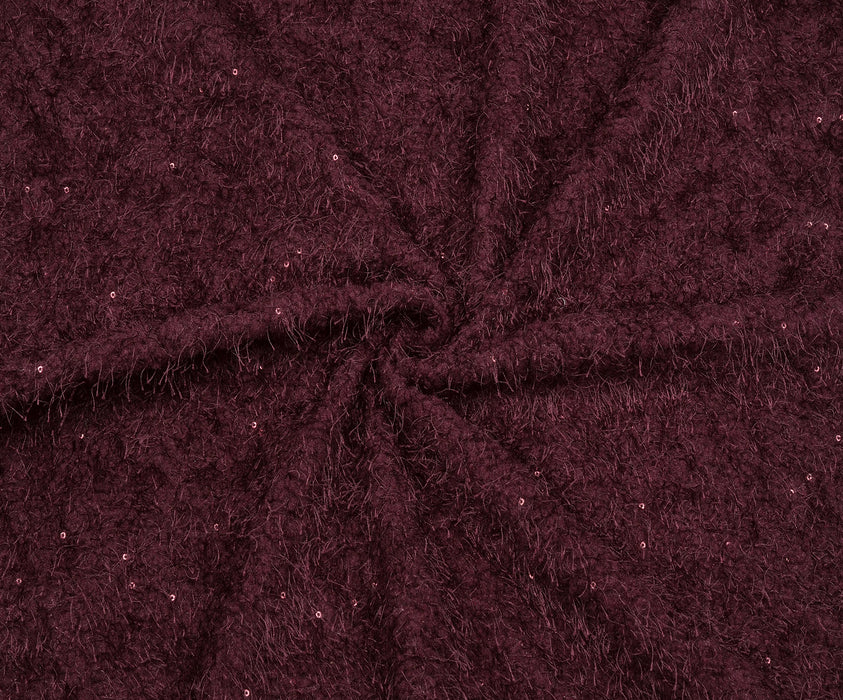 SAKALLI TRİKO KUMAŞ - BORDO