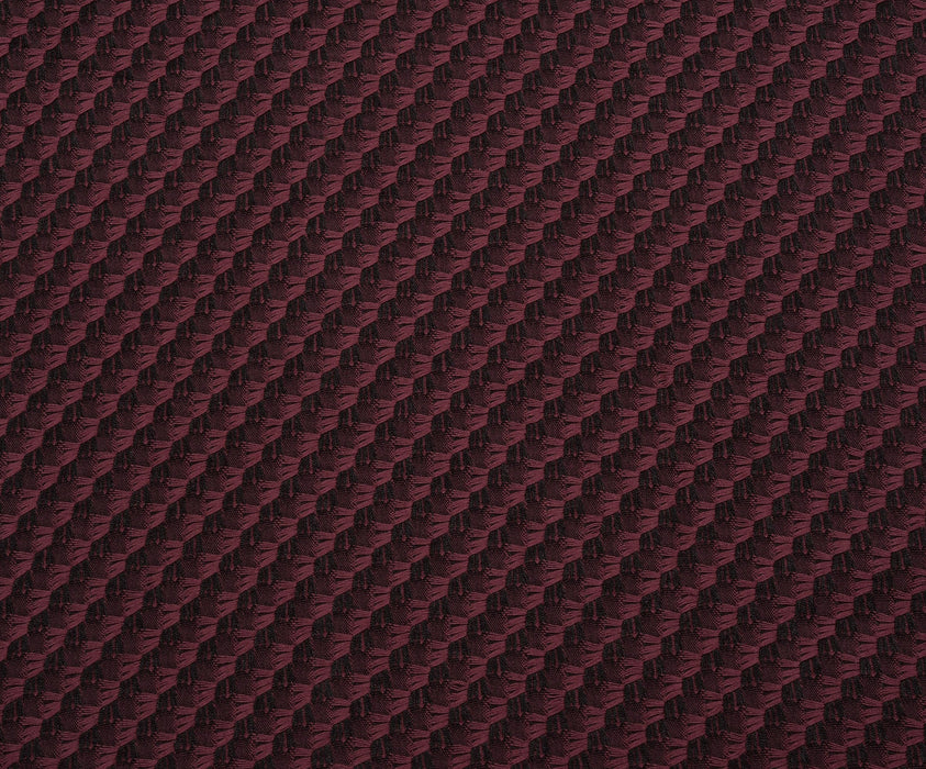 PATTERNED JACQUARD FABRIC - CLARET RED