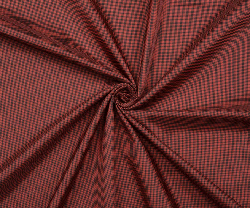 KARE DESENLİ ASTAR KUMAŞ - BORDO