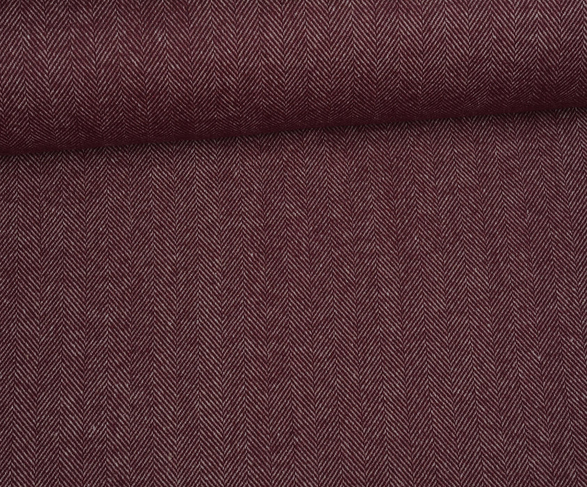BALIKSIRTI DESENLİ ŞANEL BUKLET KUMAŞ - BORDO