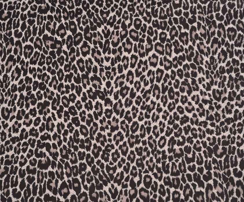 LEOPAR DESENLİ NUBUK KUMAŞ - BEJ