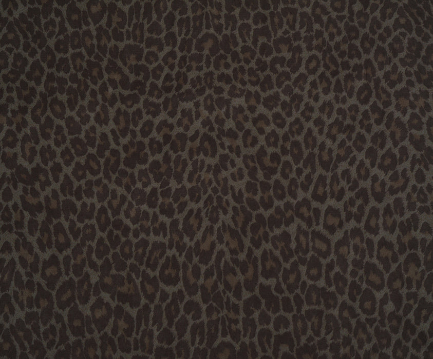 LEOPAR DESENLİ NUBUK KUMAŞ - HAKİ