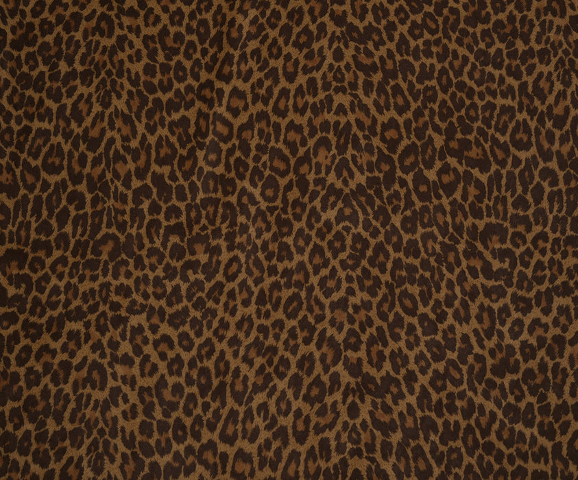 LEOPAR DESENLİ NUBUK KUMAŞ - KAMEL