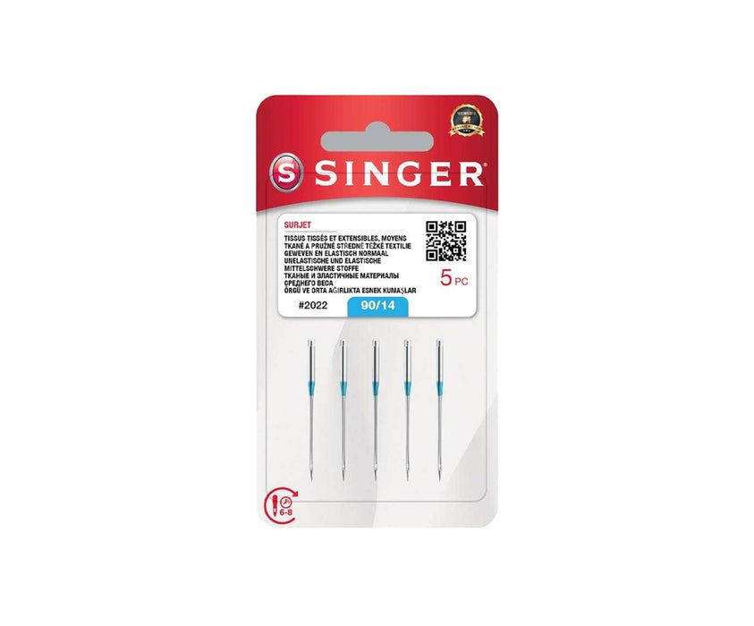 SINGER 14 NUMARA OVERLOK İĞNESİ (5'Lİ BLİSTER)