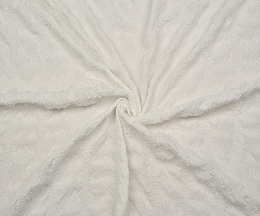 3 METRE KABARTMA DESENLİ KUMAŞ - EKRU
