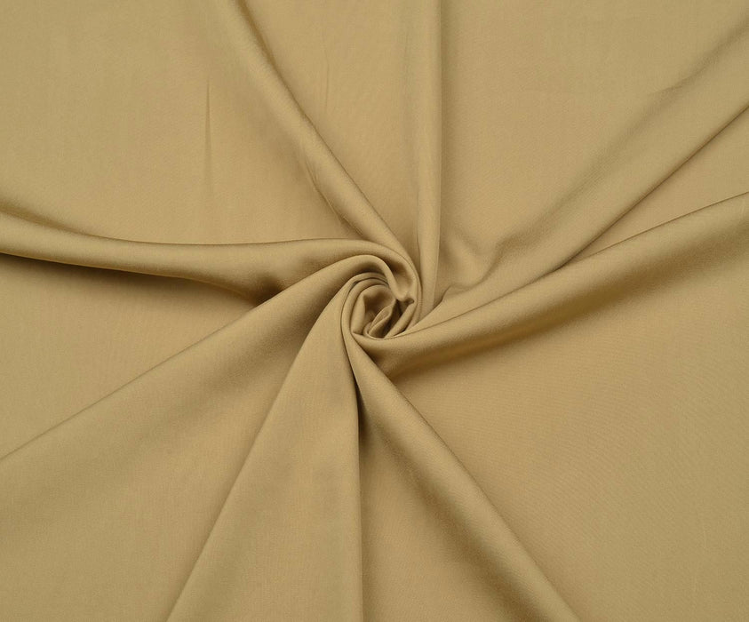 1 METRE SATEN DOKULU LİKRALI VİSKON KUMAŞ - BEJ