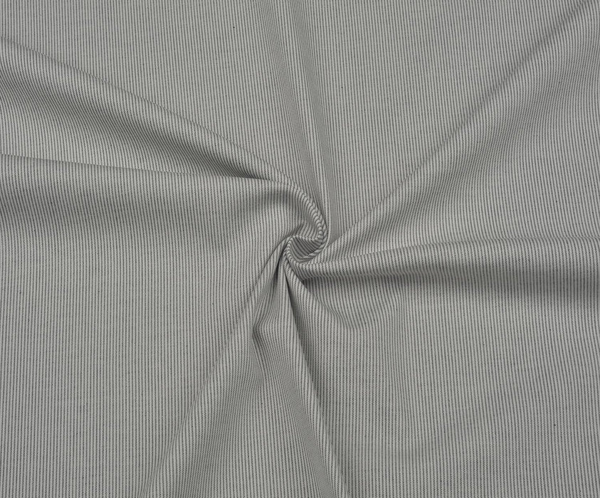 1 METRE YATAY ÇİZGİLİ LİKRALI KUMAŞ - GRİ