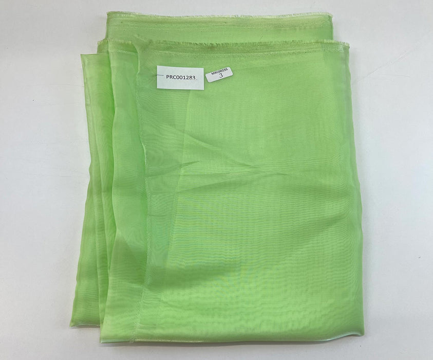 3 METRE SATEN ORGANZE ŞİFON KUMAŞ - AÇIK YEŞİL