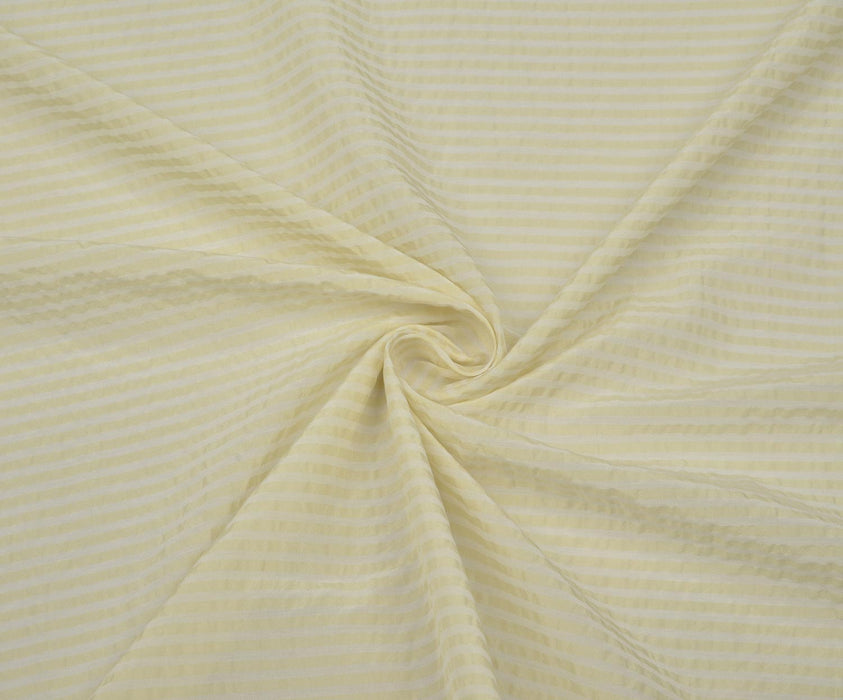 3,2 METRE ÇİZGİLİ GÖMLEKLİK VİSKON KUMAŞ - SARI