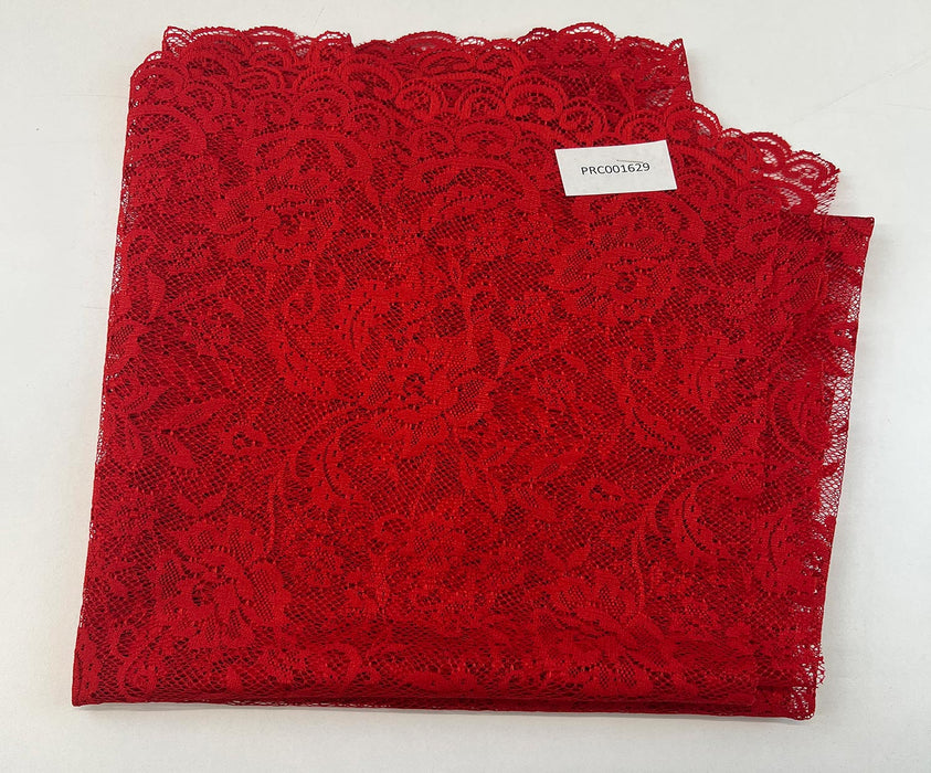 1 METRE DANTEL KUMAŞ - KIRMIZI