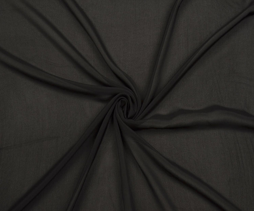 1,7 METRE KREP ŞİFON - SİYAH