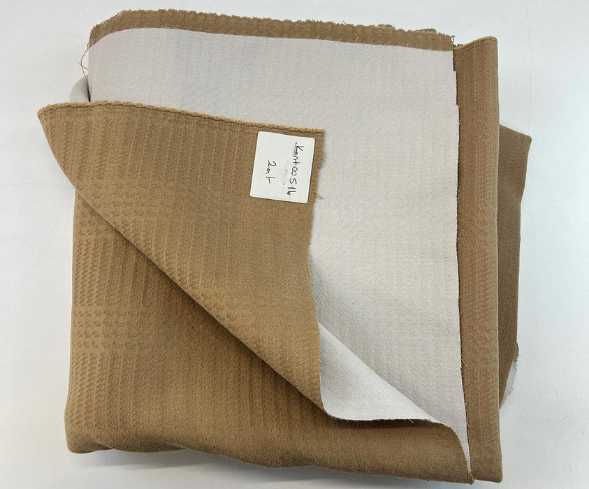 2 METRE TELALI KAŞE KABANLIK KUMAŞ - KAMEL
