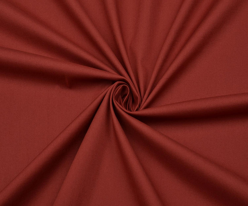 LİKRALI POPLİN KUMAŞ - BORDO