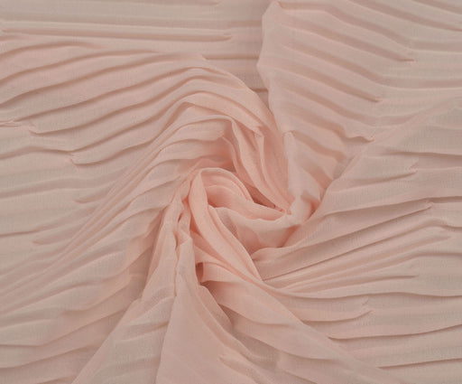 ŞİFON PİLİSE ELBİSE ETEK BLUZ - PEMBE