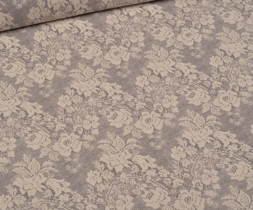 ÇİÇEK DESEN PANTOLON ELBİSE ETEKLİK - BEJ