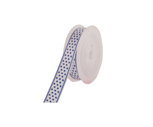 MİNİ YILDIZ FİGÜRLÜ KURDELE 2 CM - BEYAZ