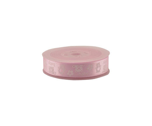 KURDELE BEBE FİGÜRLÜ 2CM - PEMBE