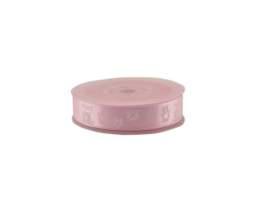 KURDELE BEBE FİGÜRLÜ 2CM - PEMBE