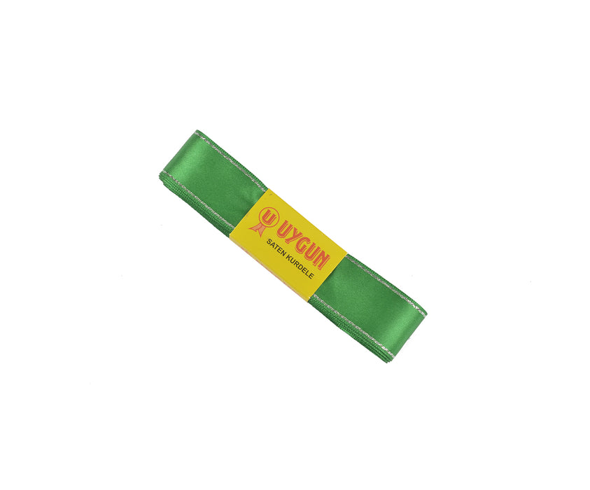 SATEN SİMLİ  KURDELE 30 MM - YEŞİL