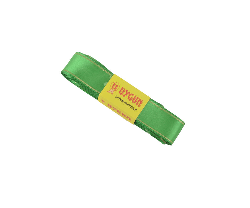 SATEN SİMLİ  KURDELE 30 MM - YEŞİL