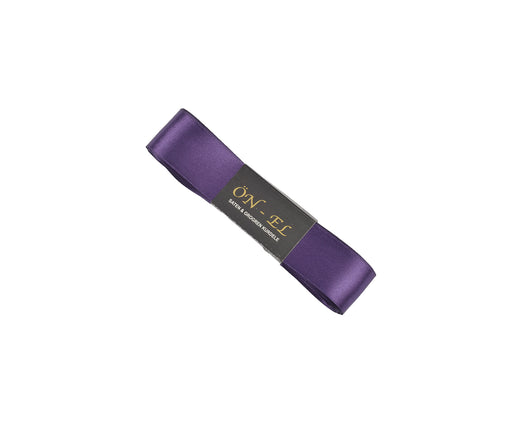 SATEN KURDELE 30 MM - KOYU MOR