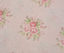 NEVRESİMLİK SIRALI GÜL DESENLİ POPLİN KUMAŞ - PEMBE