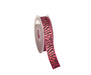SATEN KURDELE BASKILI ZEBRA DESEN - PEMBE