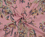 ETNİK SİMLİ VUAL KUMAŞ - PEMBE
