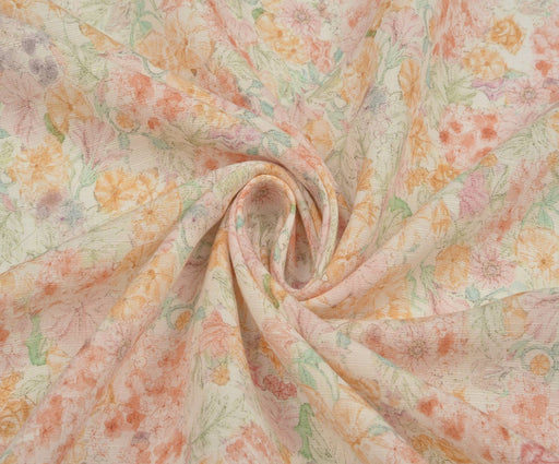 YAZ DESENLİ TİRİL TİRİL TENCEL - PEMBE