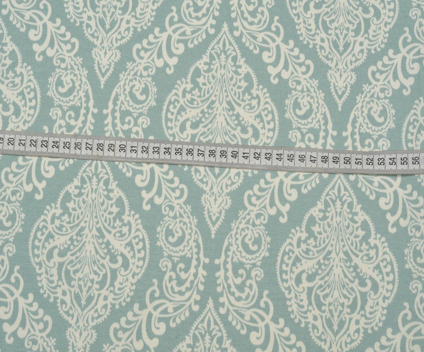 DAMASK DESENLİ DUCK BEZİ KUMAŞ - MİNT