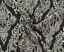 DAMASK DESENLİ DUCK BEZİ KUMAŞ - SİYAH