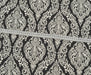 DAMASK DESENLİ DUCK BEZİ KUMAŞ - SİYAH