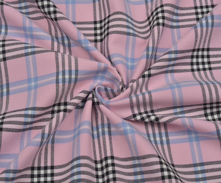 LİKRALI EKOSELİ VİSKON KUMAŞ - PEMBE