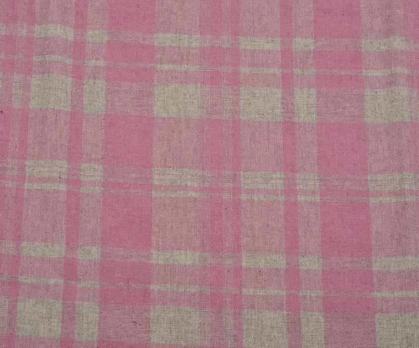 EKOSE YÜNLÜ KAŞE KUMAŞ - PEMBE
