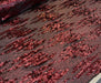 PUL PAYET İŞLEME KUMAŞ - BORDO
