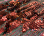 PUL PAYET İŞLEME KUMAŞ - BORDO