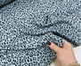 LEOPAR DESENLİ VUAL VİSKON KUMAŞ - GRİ