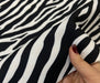 ZEBRA DESEN DİJİTAL BASKI KUMAŞ - SİYAH