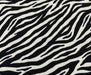 ZEBRA DESEN DİJİTAL BASKI KUMAŞ - SİYAH