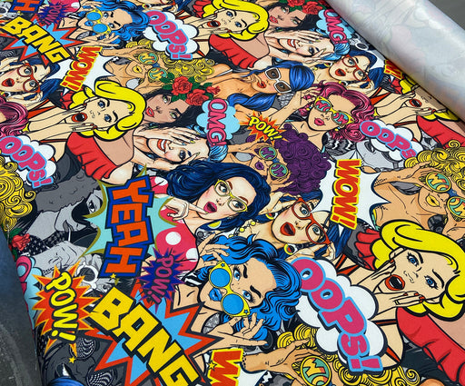 POPART KIZLAR DİJİTAL BASKI KUMAŞ - HARMONİ