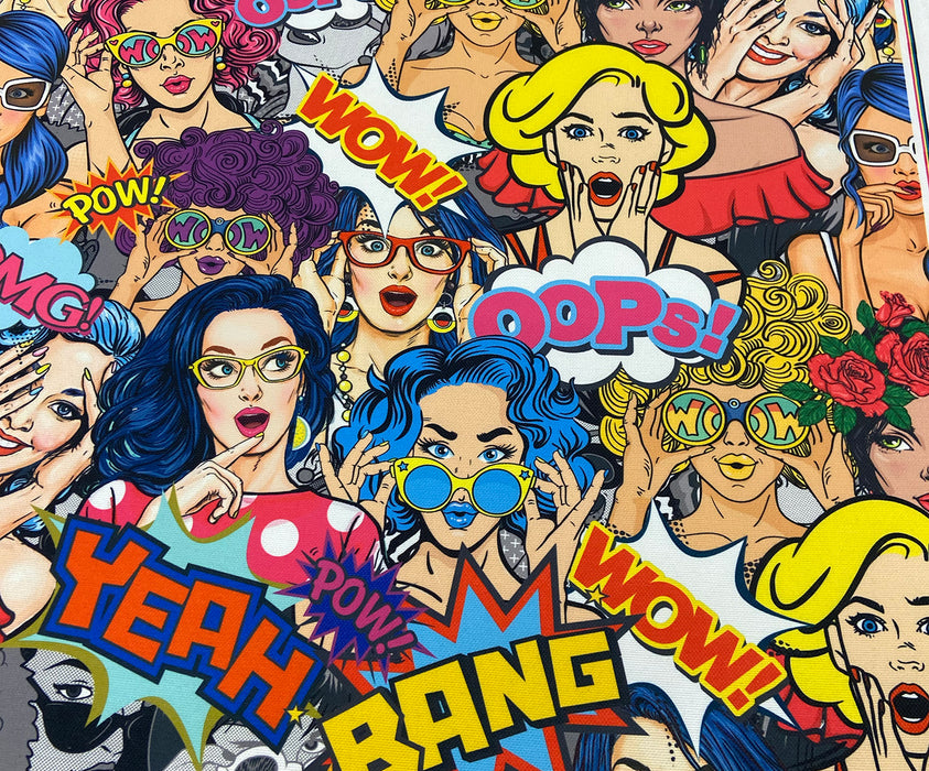 POPART KIZLAR DİJİTAL BASKI KUMAŞ - HARMONİ