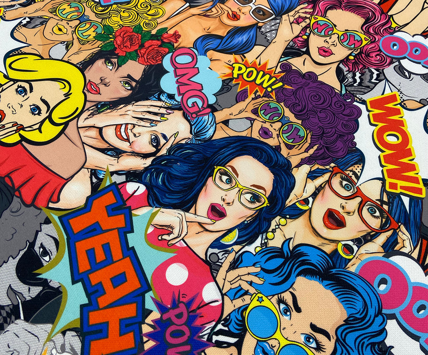 POPART KIZLAR DİJİTAL BASKI KUMAŞ - HARMONİ