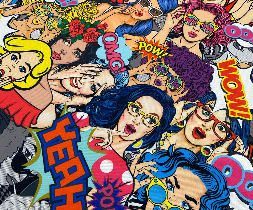 POPART KIZLAR DİJİTAL BASKI KUMAŞ - HARMONİ