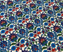 ÇİNİ DESENLİ DİJİTAL BASKI KUMAŞ - MAVİ