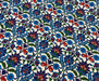 ÇİNİ DESENLİ DİJİTAL BASKI KUMAŞ - MAVİ