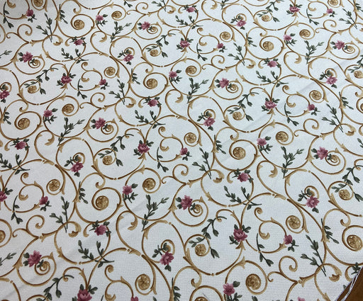 DESENLİ DİJİTAL BASKI KUMAŞ - ALTIN
