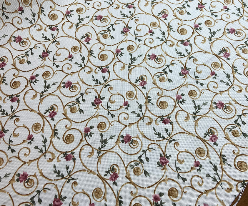 DESENLİ DİJİTAL BASKI KUMAŞ - ALTIN