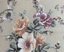 PASTEL ÇİÇEKLER DİJİTAL BASKI KUMAŞ - SU YEŞİLİ